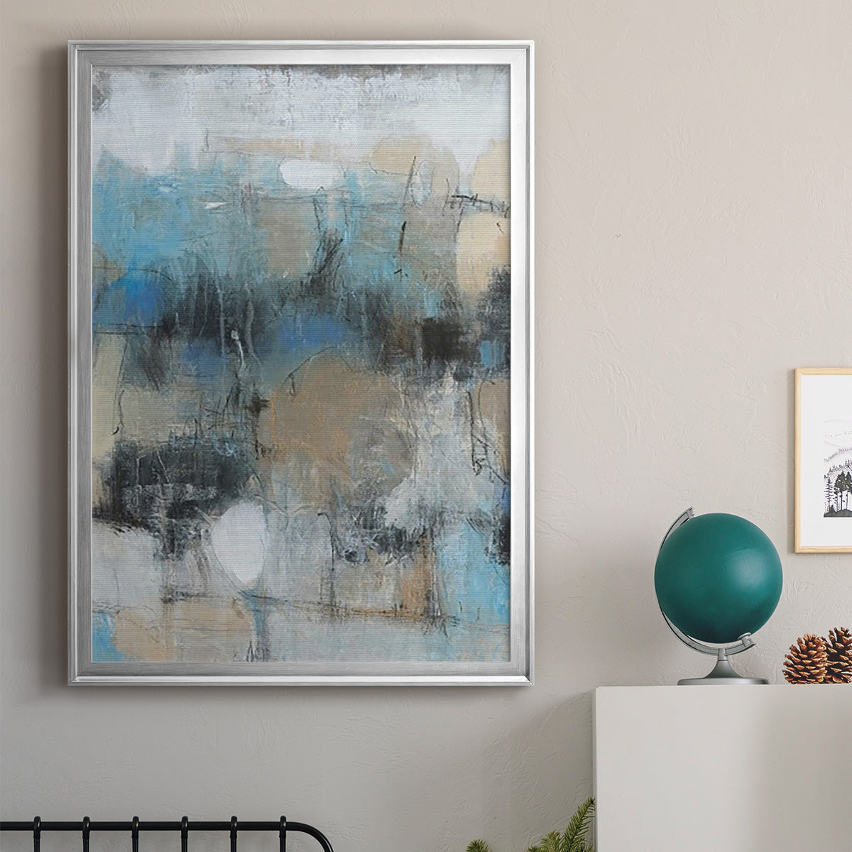 In the Moment I - Modern Framed Canvas Print