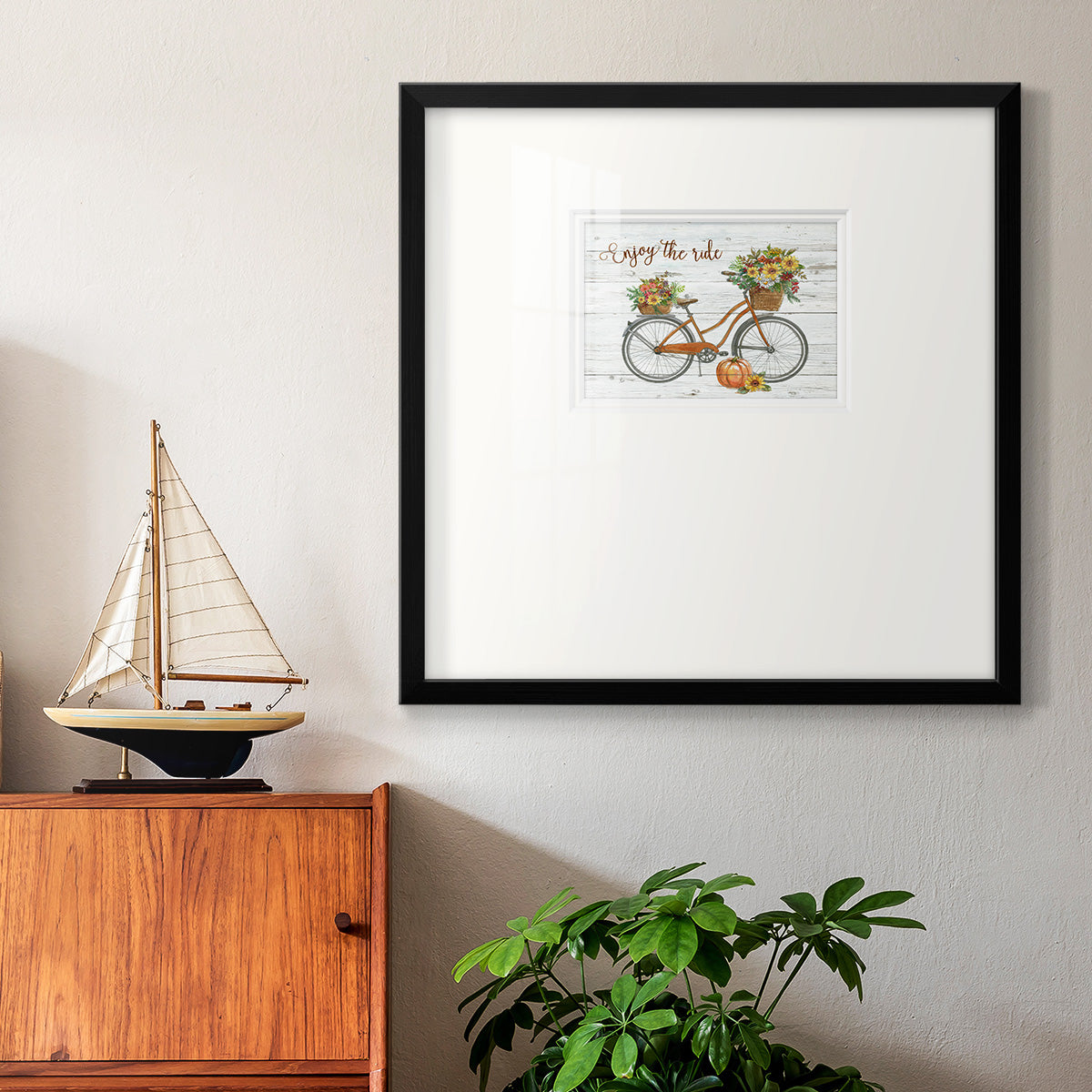 Harvest Bike Premium Framed Print Double Matboard