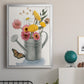 Watering Can Bouquet I - Modern Framed Canvas Print