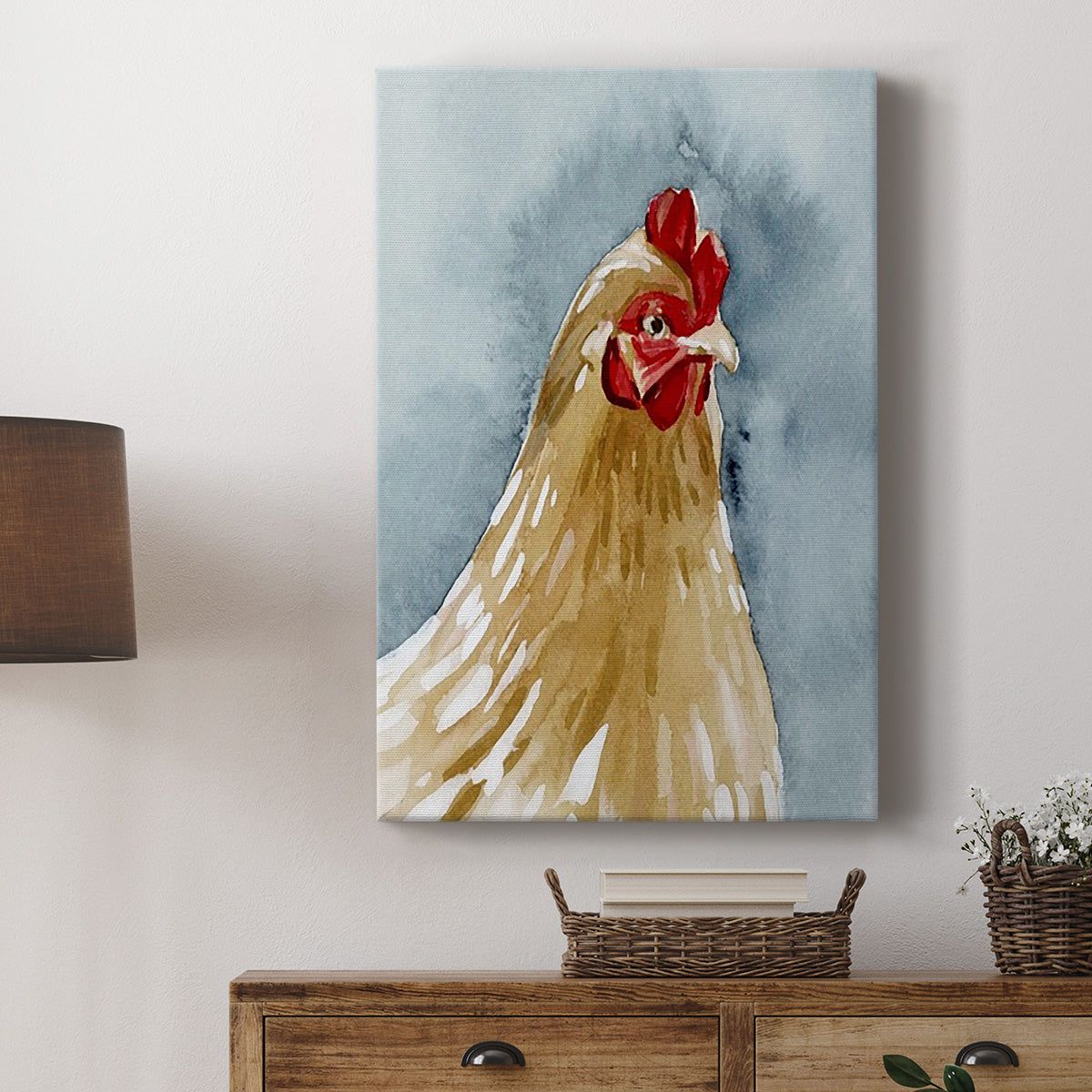 Chicken Portrait II Premium Gallery Wrapped Canvas - Ready to Hang