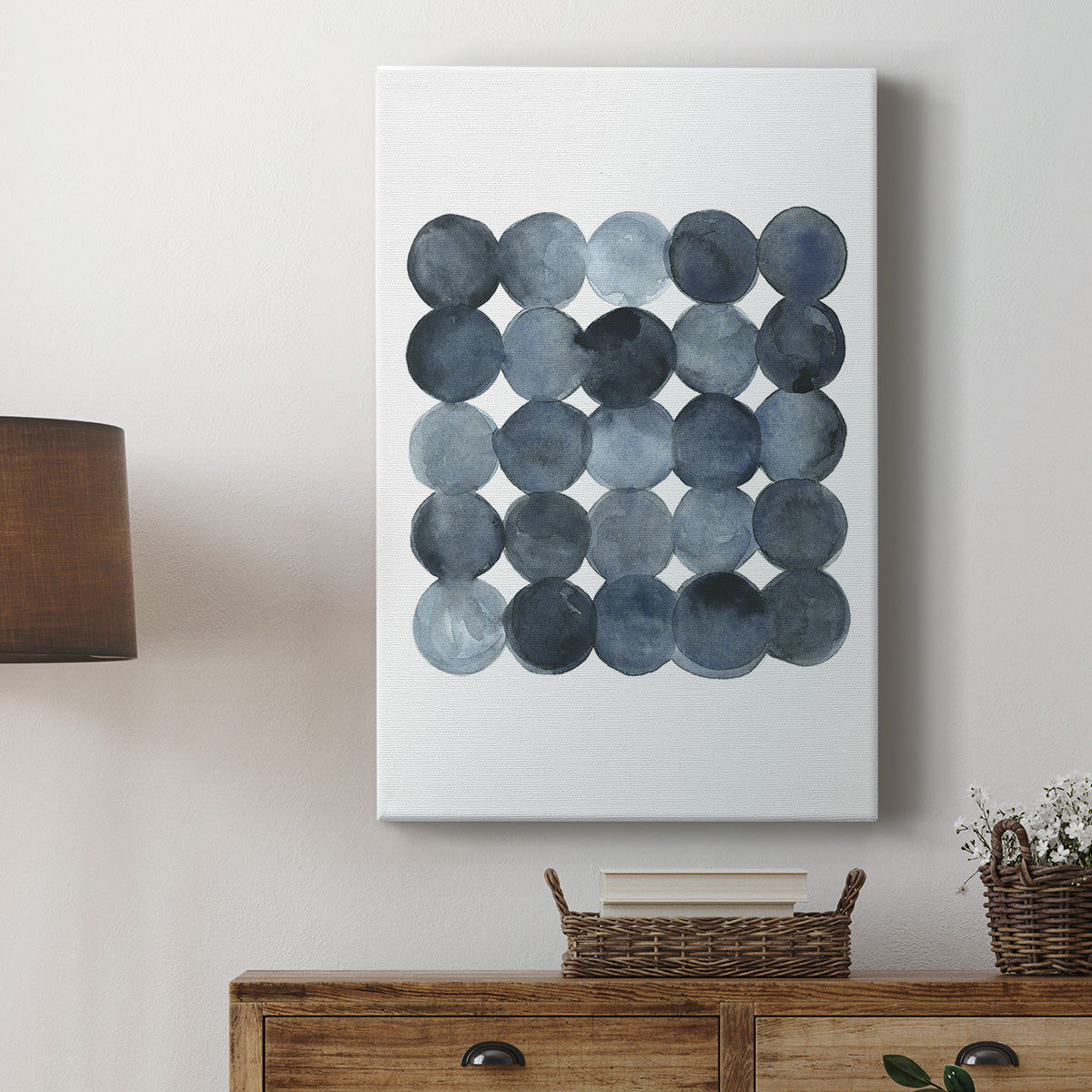 Blue Grey Density I Premium Gallery Wrapped Canvas - Ready to Hang