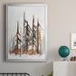 Rustic Evergreens I - Modern Framed Canvas Print