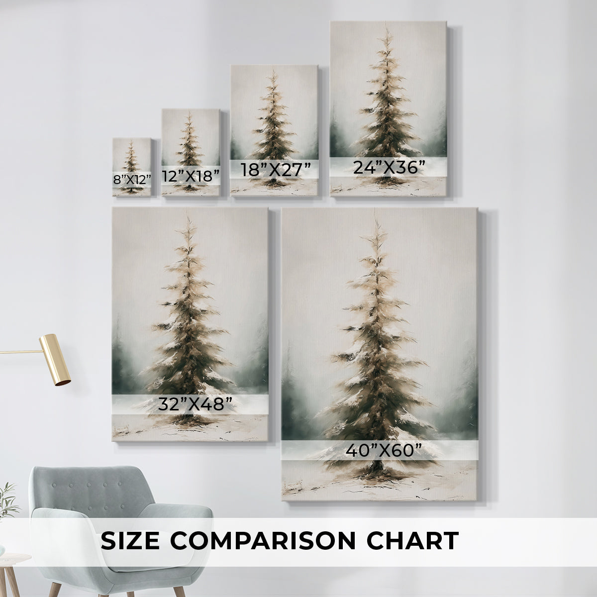 Pines of Silver Serenade - Canvas Art Print