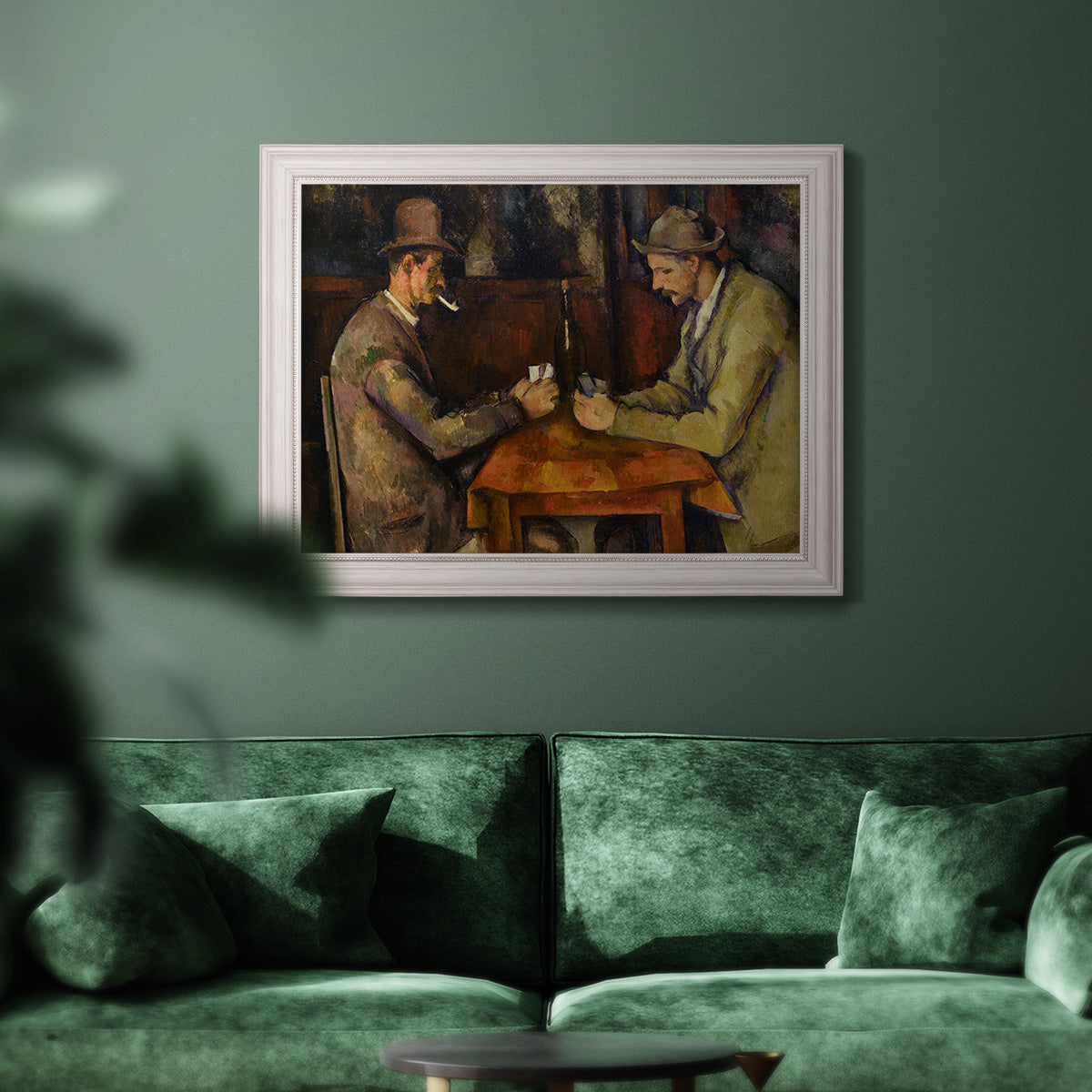 The Card Players - Ornate Framed Canvas Print