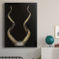 Spiral Antelope Horns -  Framed Canvas Print