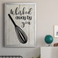 Whisked Away - Modern Framed Canvas Print