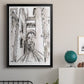 Europe Street Sketches II - Modern Framed Canvas Print