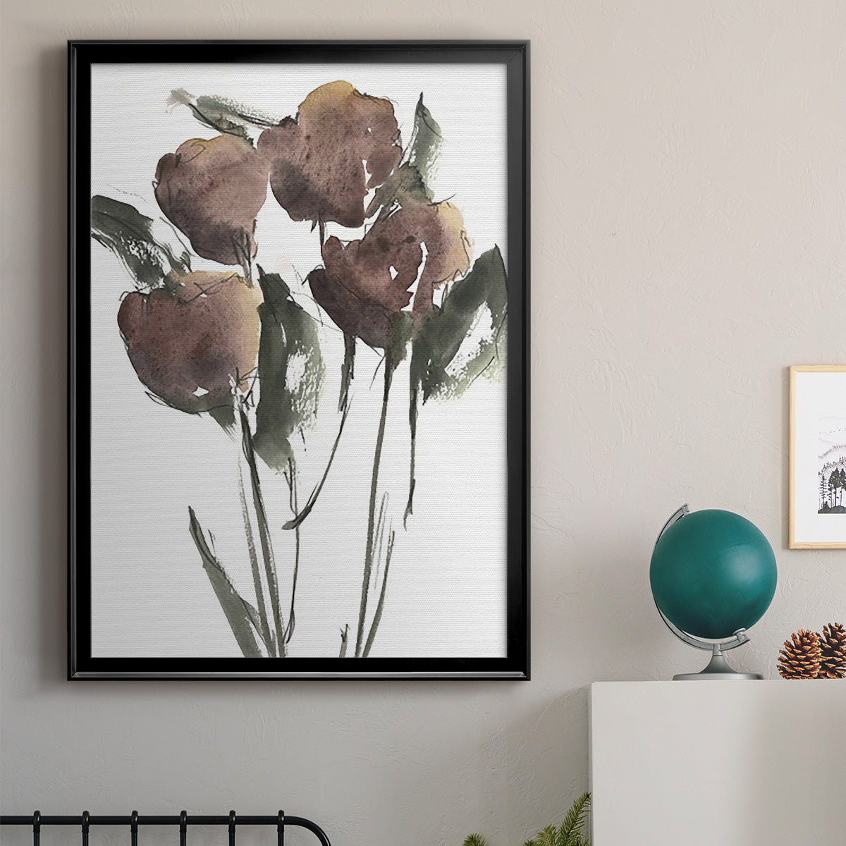 Growing Wild II - Modern Framed Canvas Print