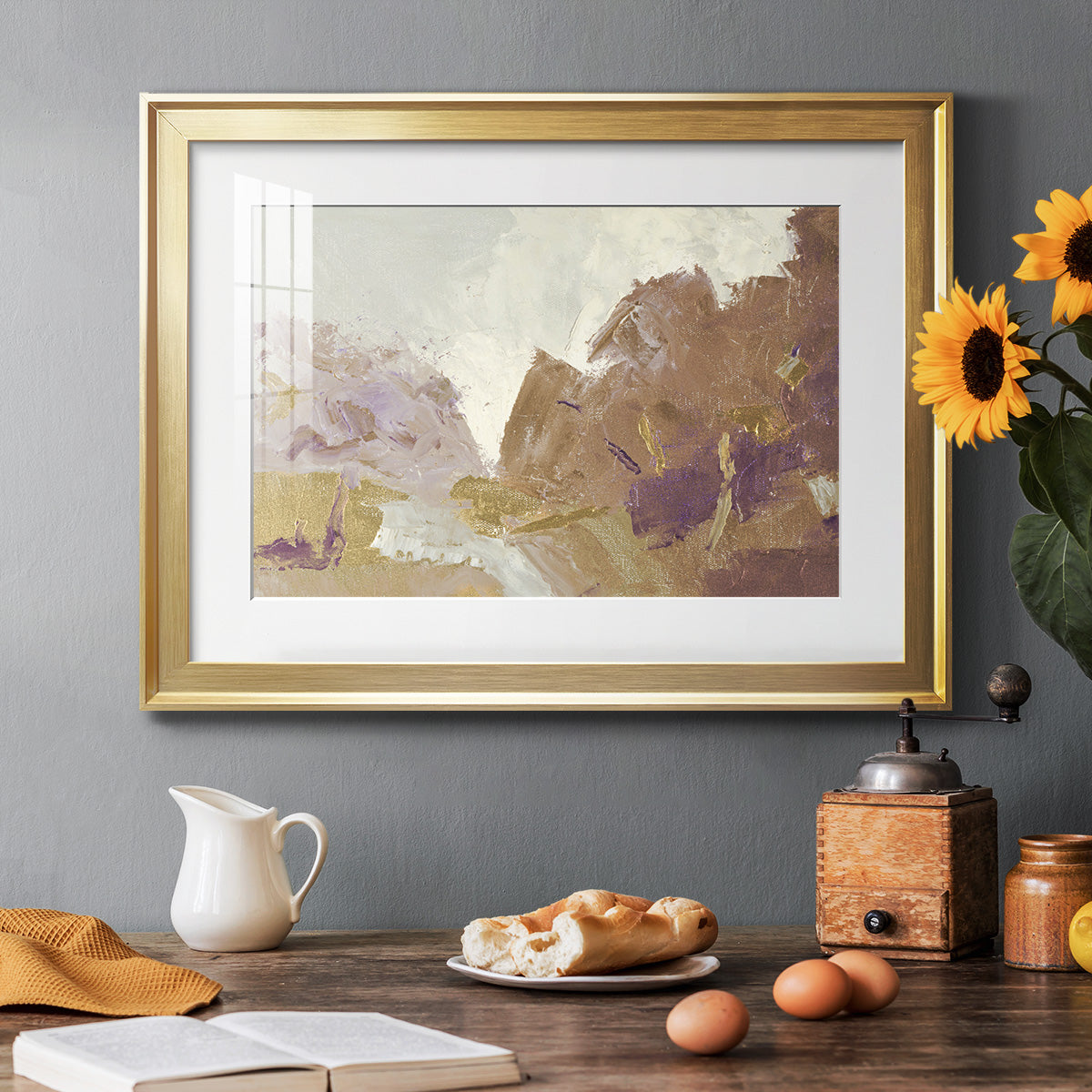 Fall Clearing Variation 2 - Modern Framed Art Print