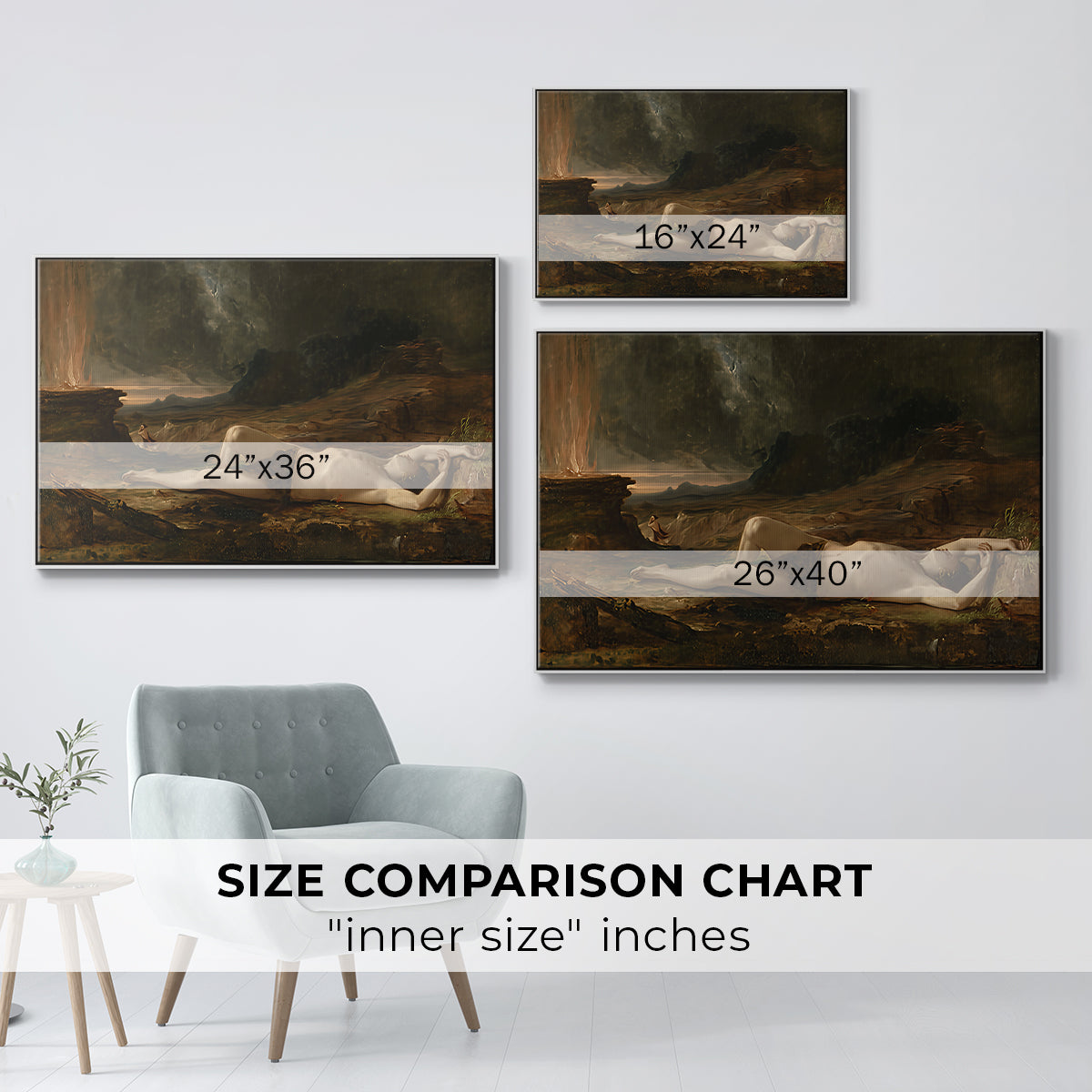 The Dead Abel, 1832 - Floater Framed Canvas Print