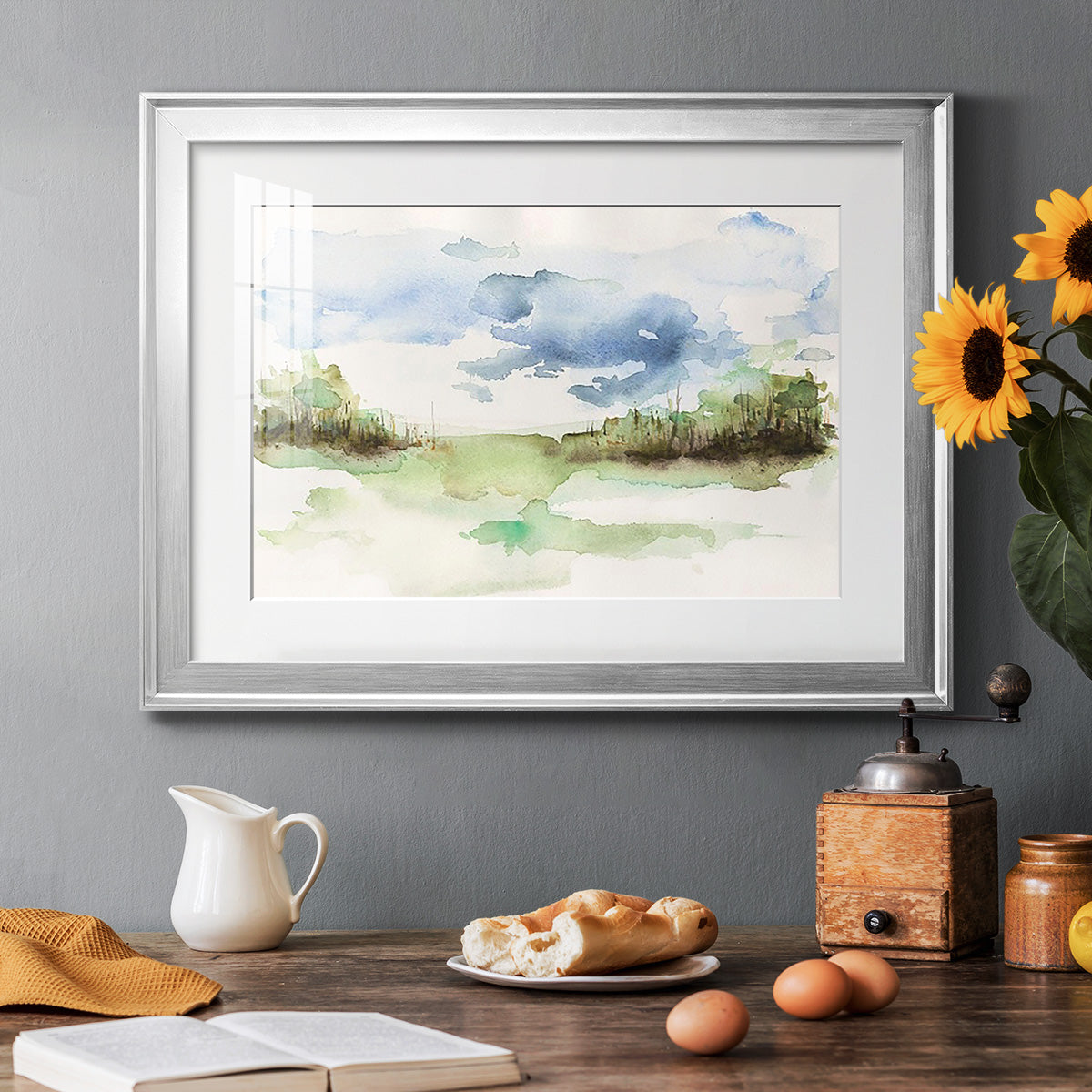 Brush Thickets I - Modern Framed Art Print