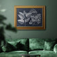 Foliage on Navy III Premium Framed Canvas- Ready to Hang