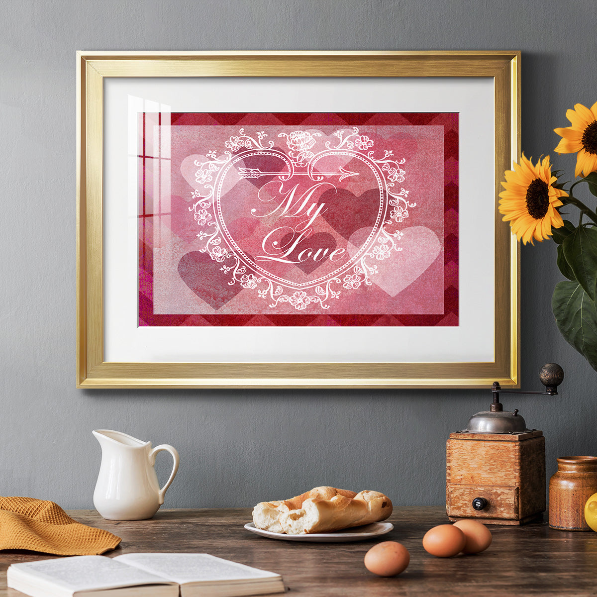 DIY Love Collection A - Modern Framed Art Print