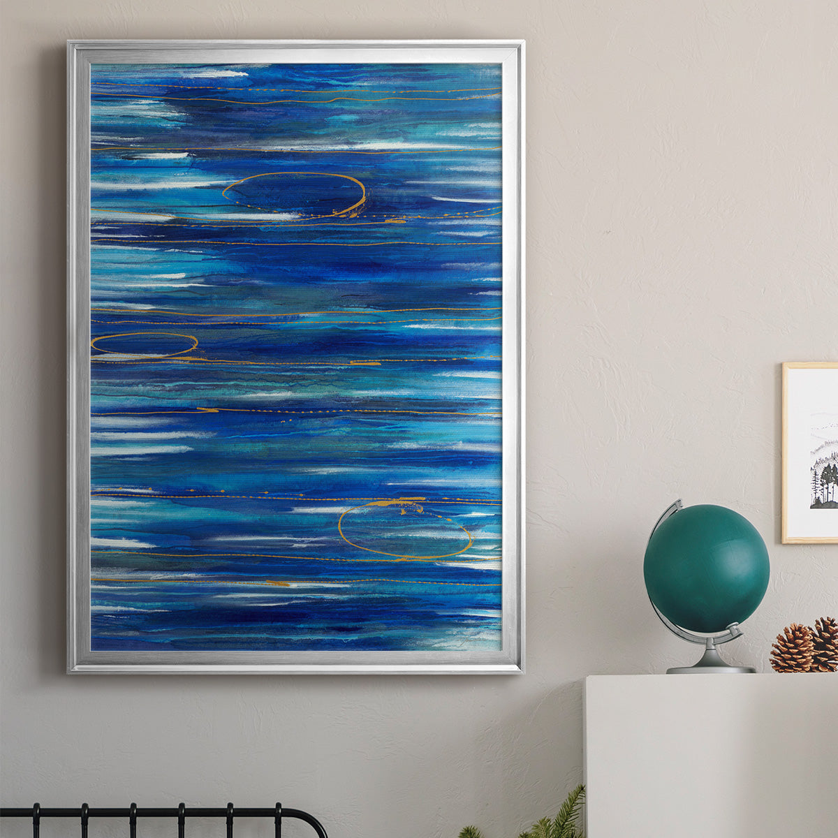 Waterworld - Modern Framed Canvas Print