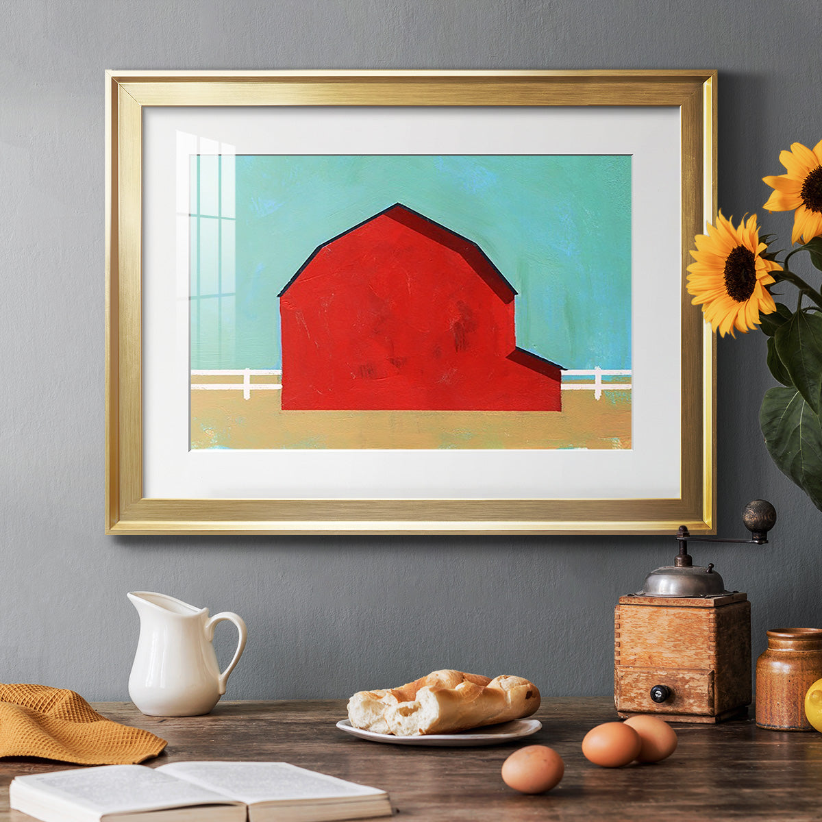 Big Red One I Premium Framed Print - Ready to Hang