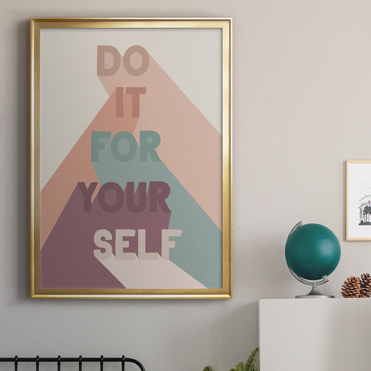 For Yourself - Modern Framed Canvas Print