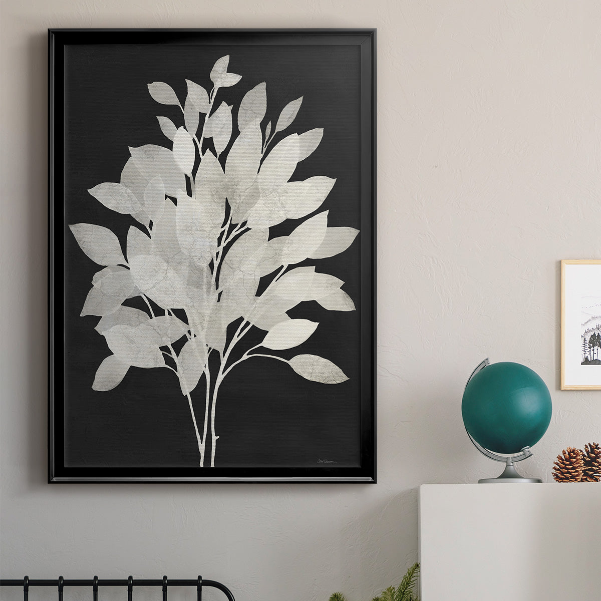 Misty Branches I - Modern Framed Canvas Print