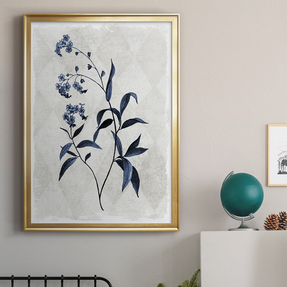Harlequin Botanical I - Modern Framed Canvas Print