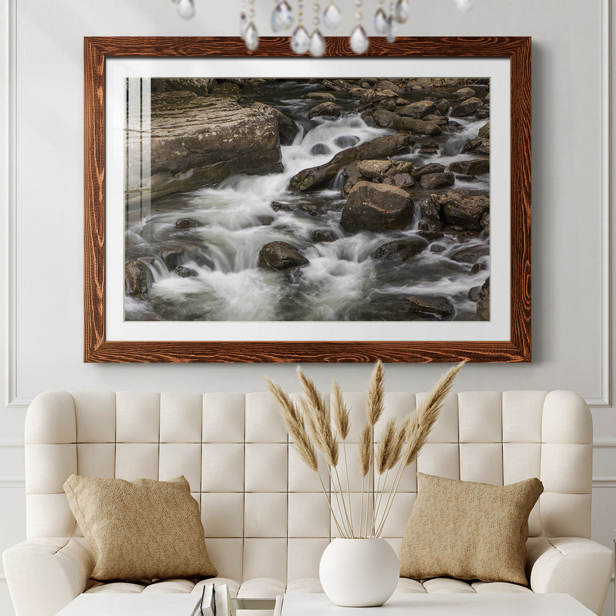 Rushing Calm-Premium Framed Print - Ready to Hang