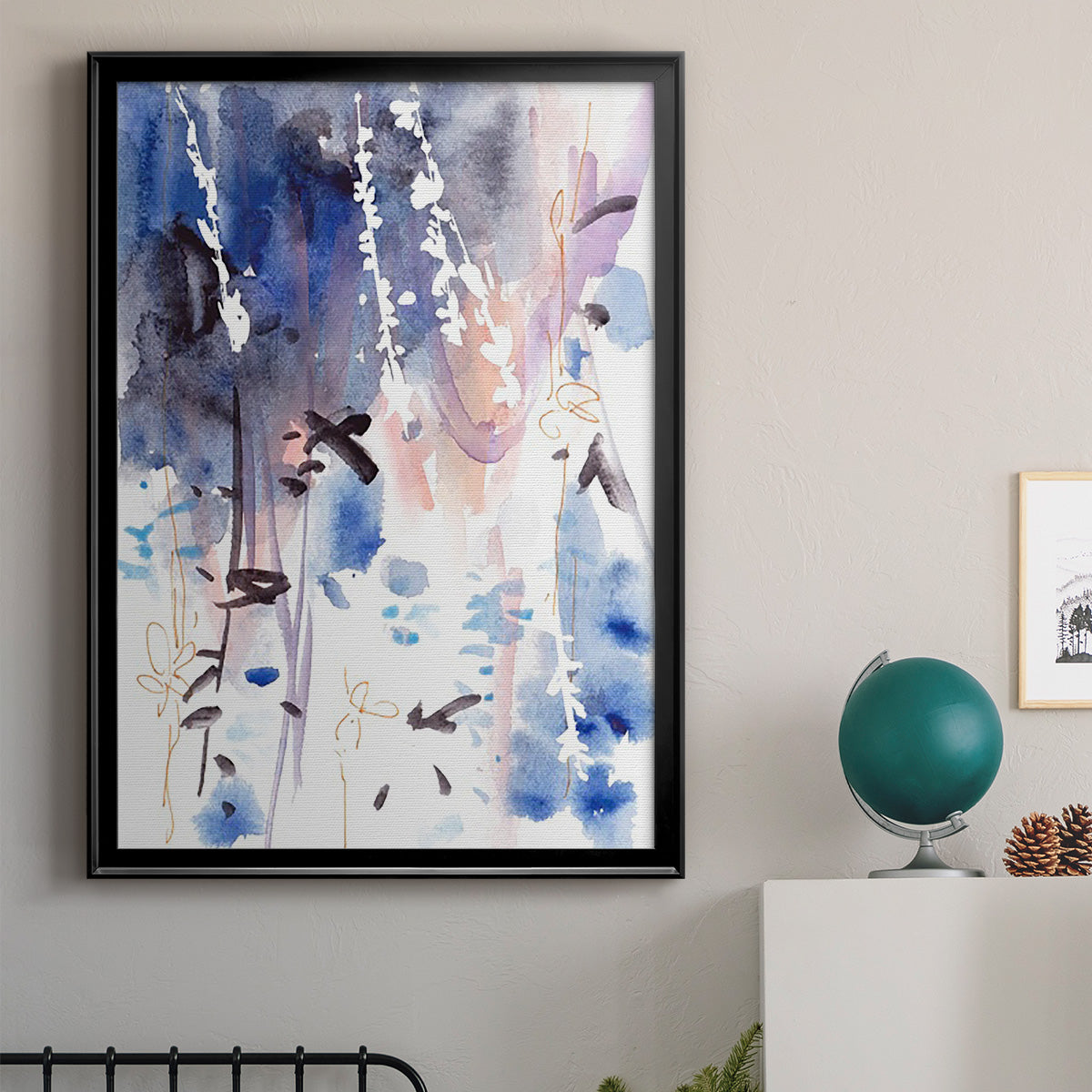 Late Night Breeze IV - Modern Framed Canvas Print