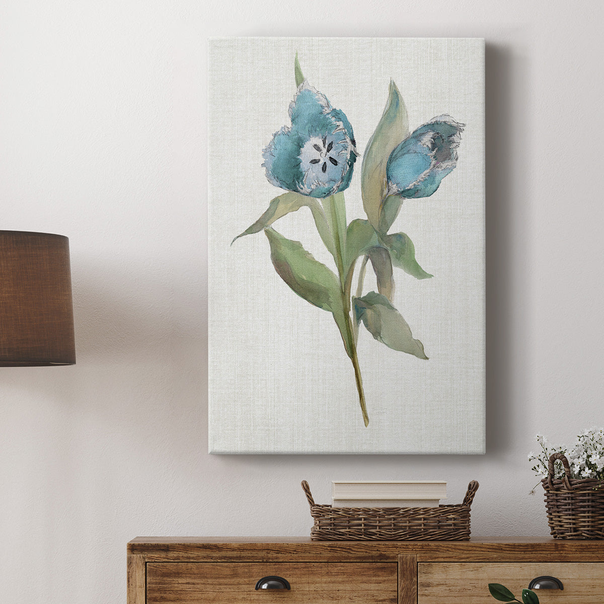 Blue Tulip Picks I Premium Gallery Wrapped Canvas - Ready to Hang