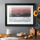 Sunset Snowfall II - Modern Framed Art Print