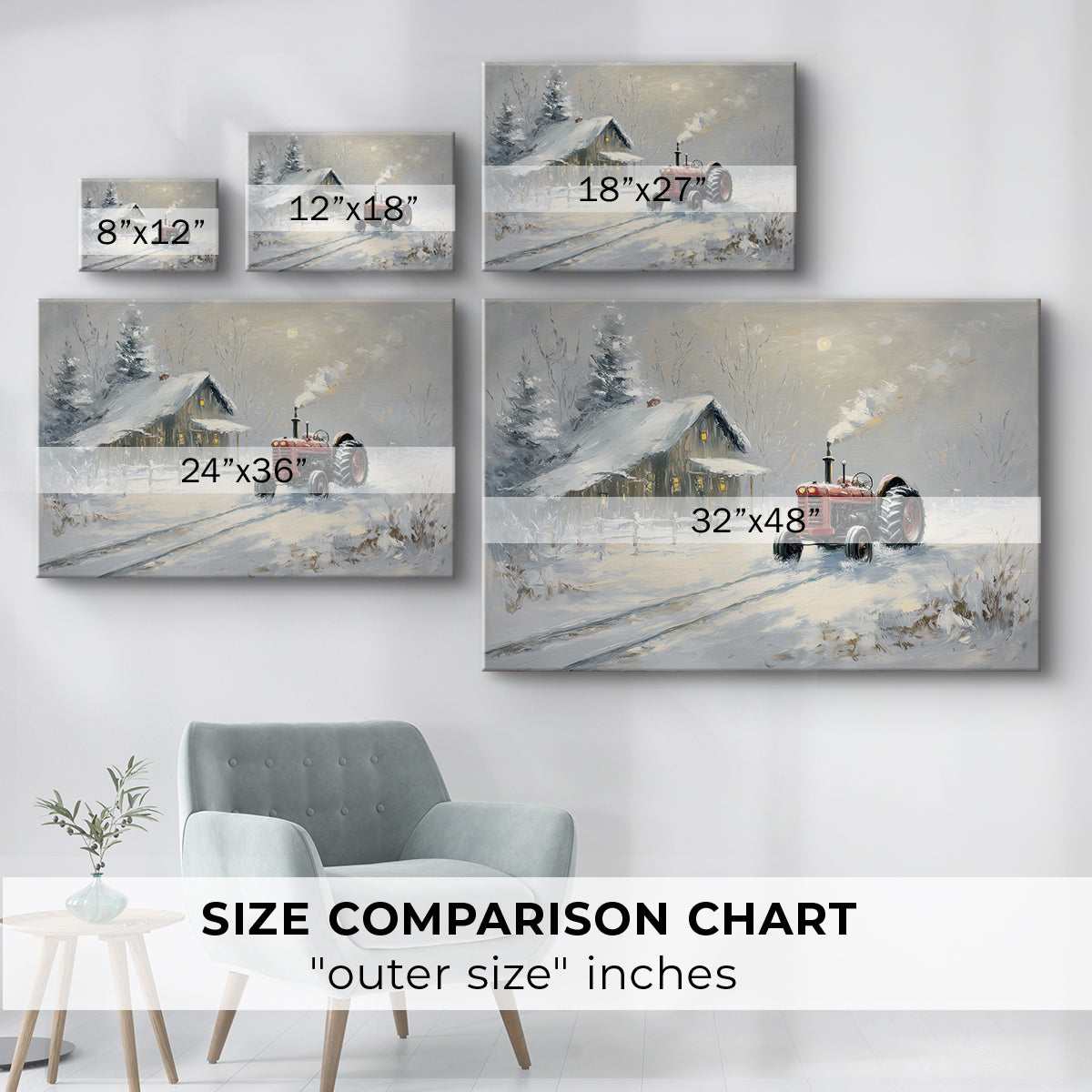 Snowwhite Skies Blessing - Canvas Art Print