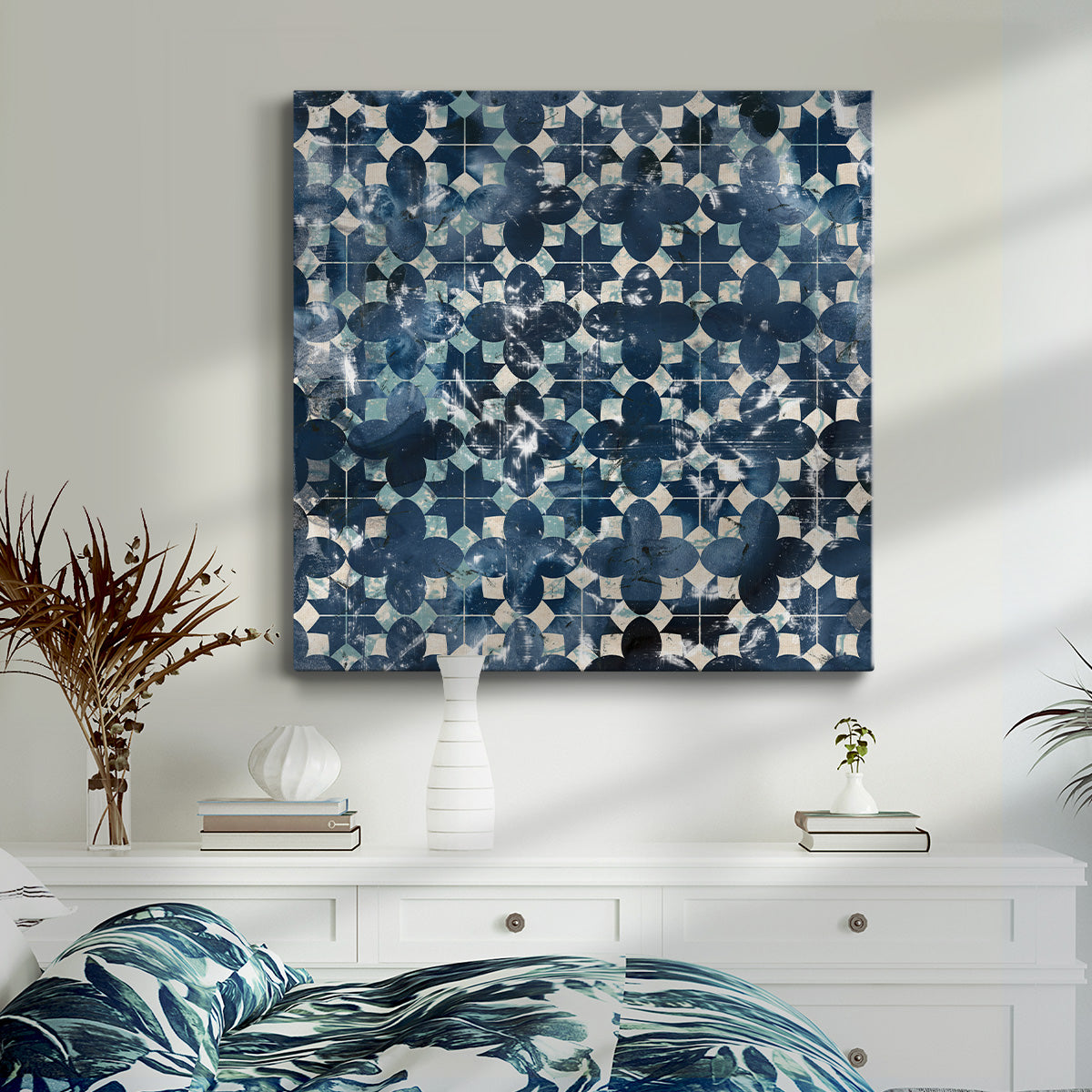 Tile-Dye VII - Canvas Art Print