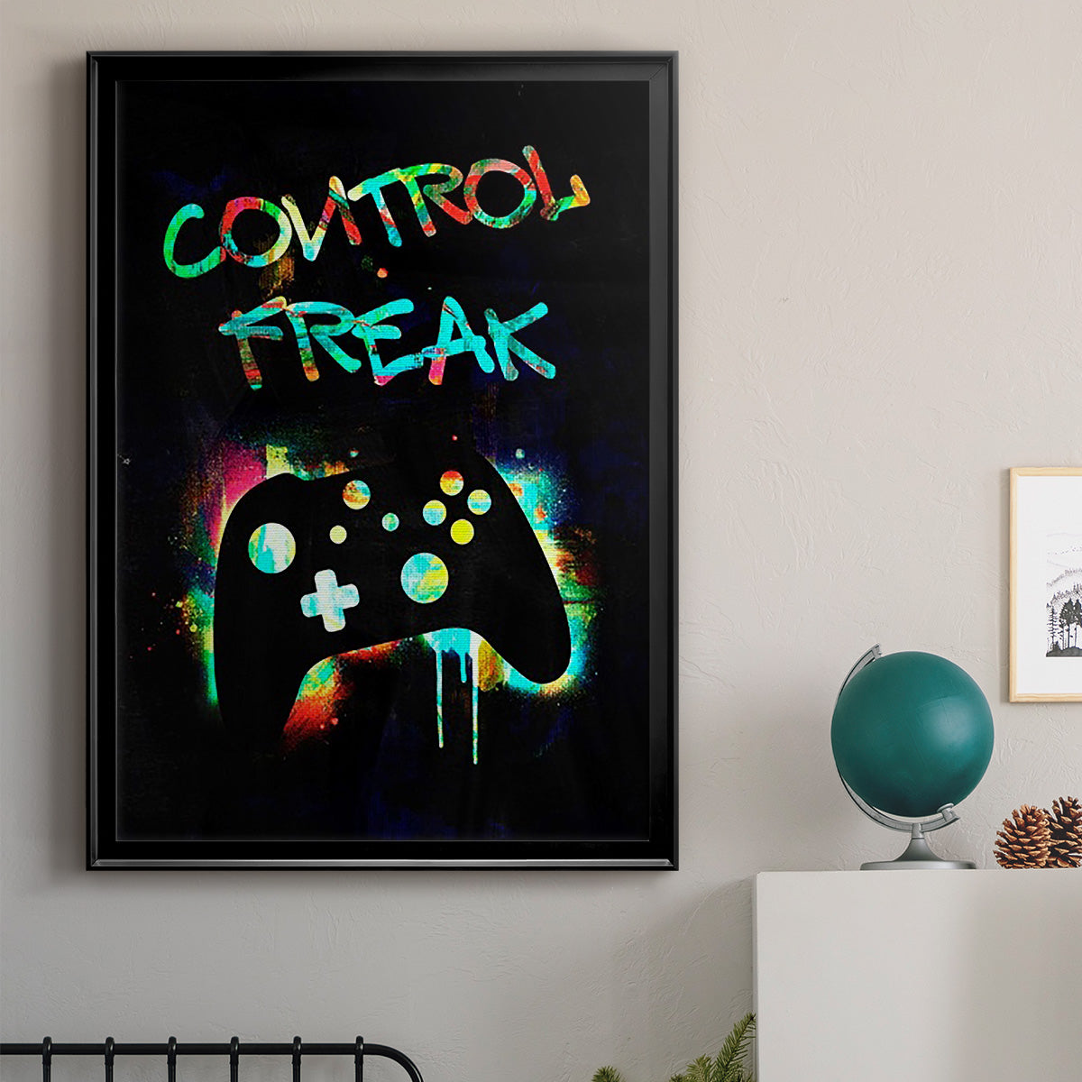 Gamer Tag I - Modern Framed Canvas Print