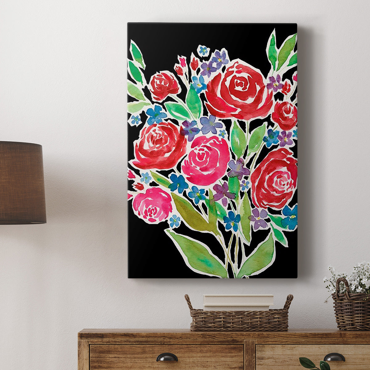 Floral Choir Bouquet - Canvas Art Print