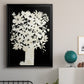 Floral Silhouette - Modern Framed Canvas Print