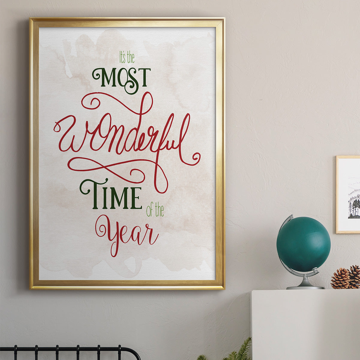 Wonderful Time of the Year - Modern Framed Canvas Print