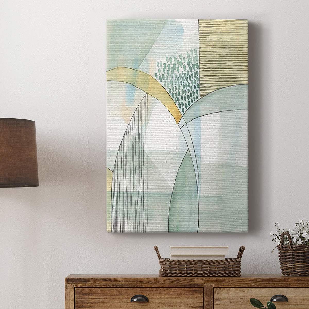 Mint Reflection I - Canvas Art Print