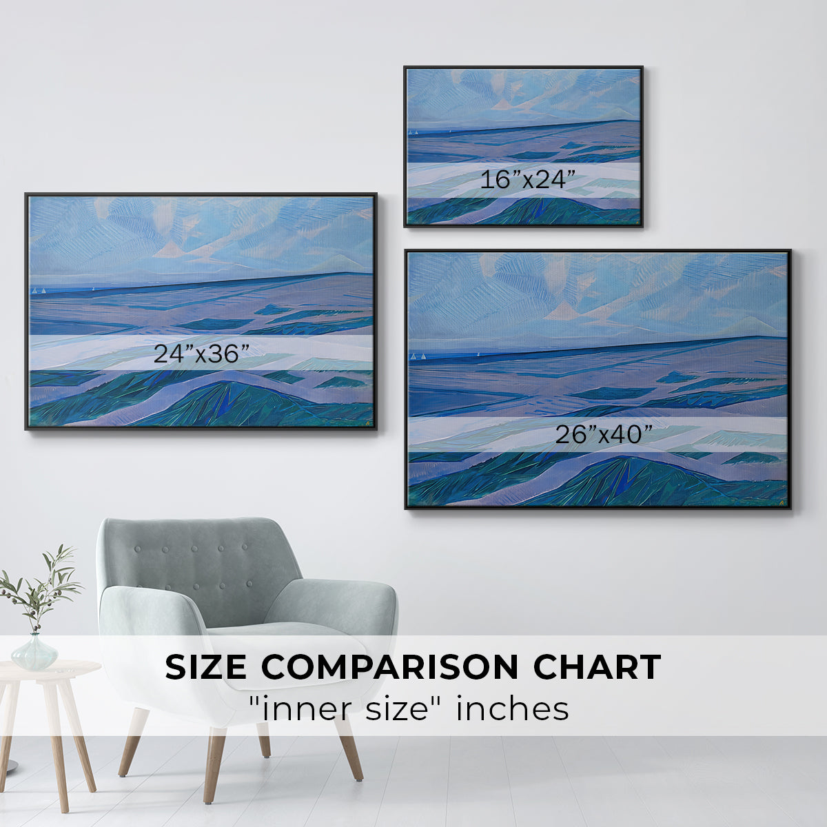 Dune Landscape, 1911 - Floater Framed Canvas Print
