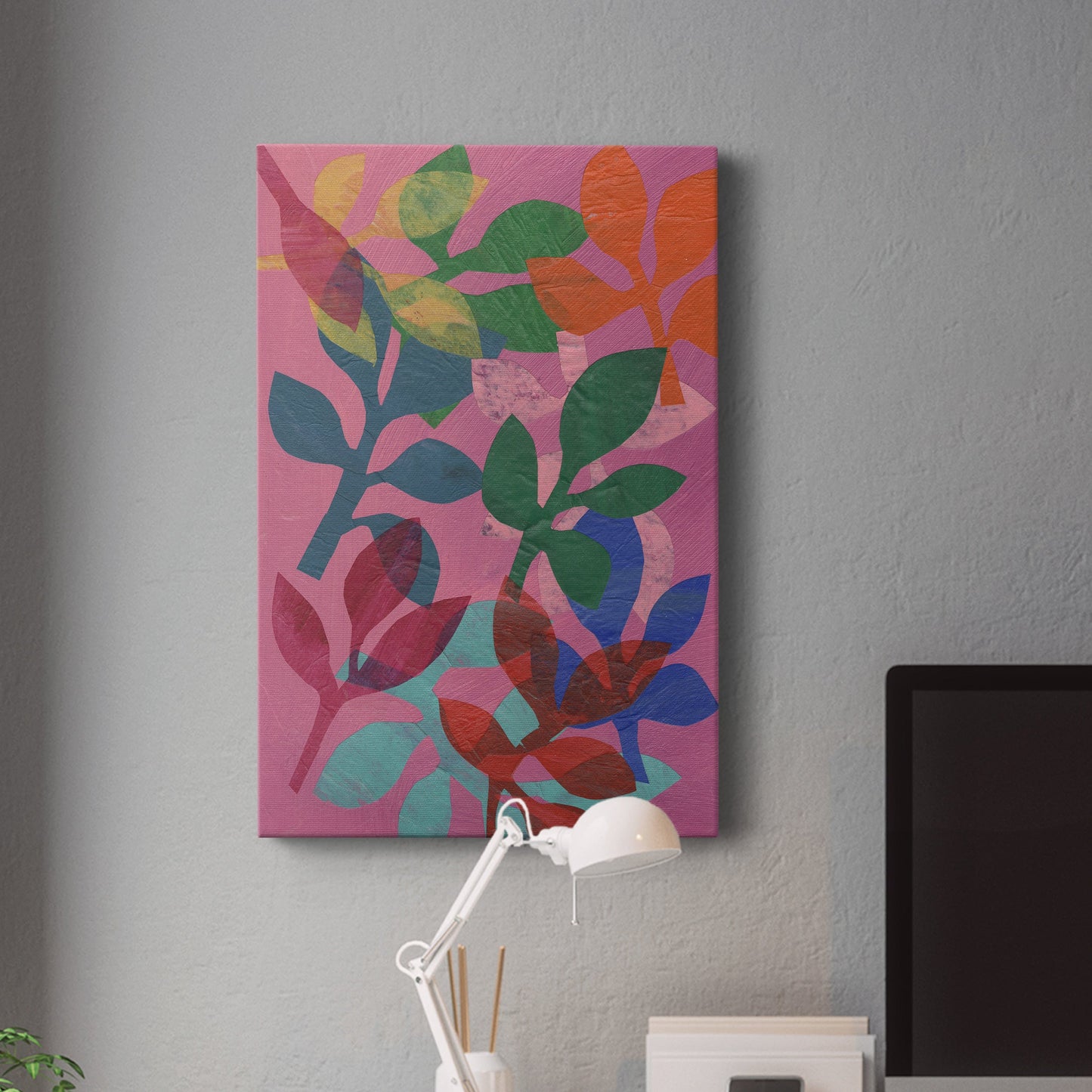 Vivid Stems IV Premium Gallery Wrapped Canvas - Ready to Hang