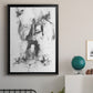 Graphite Abstract II - Modern Framed Canvas Print