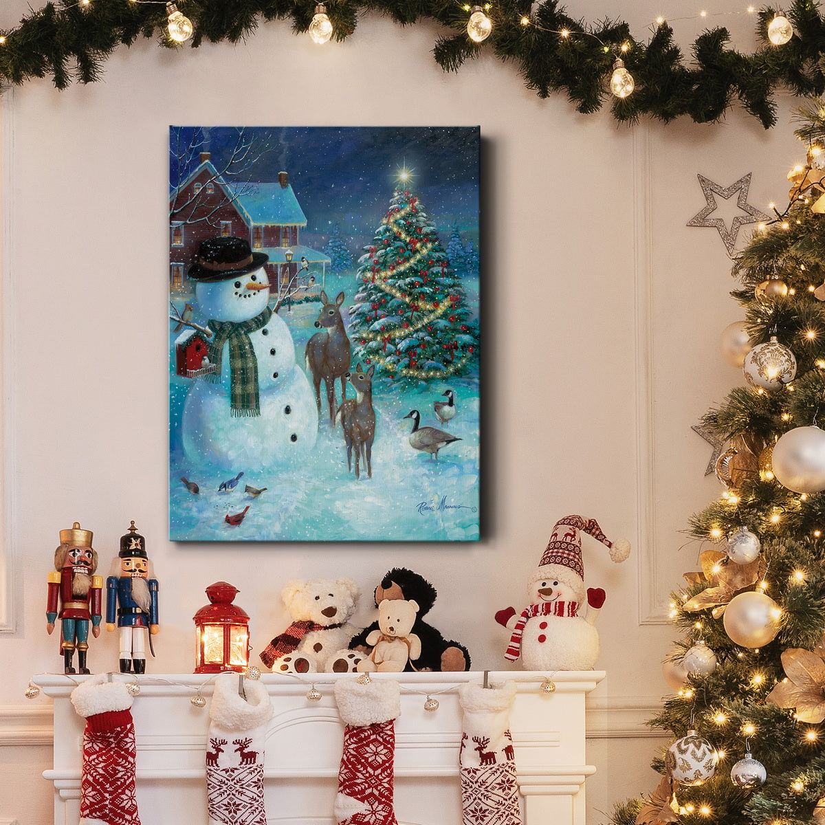 Frosty And Friends Premium Gallery Wrapped Canvas - Ready to Hang