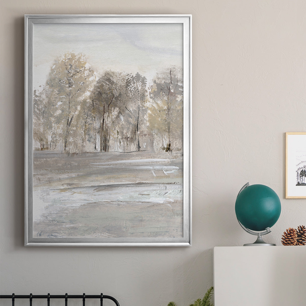 Meadow's Edge II - Modern Framed Canvas Print