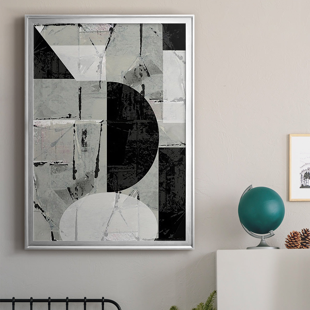 Abstract Neutrality I - Modern Framed Canvas Print