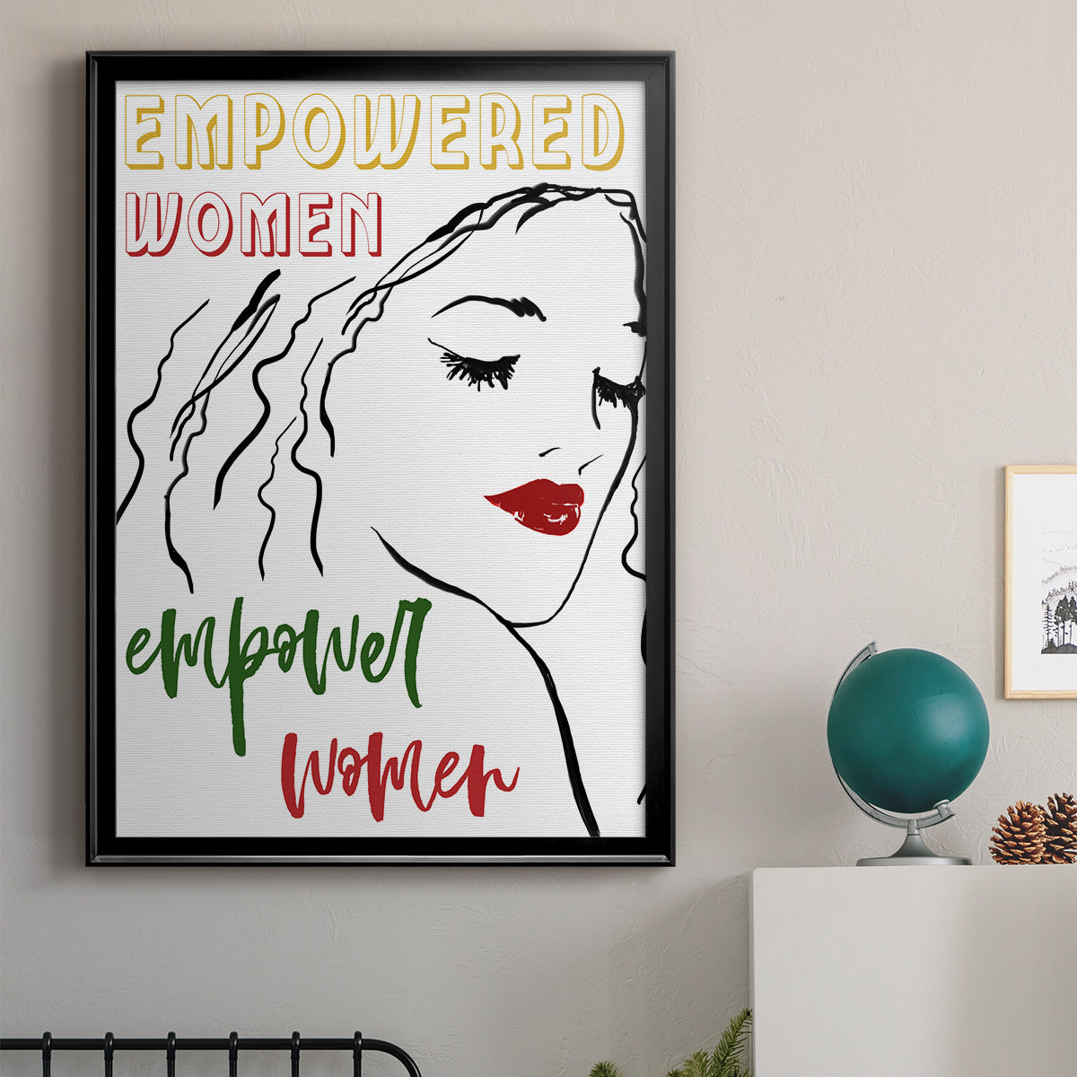 Empowered Women - Modern Framed Canvas Print