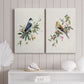 Spring Song Gray Jay Premium Gallery Wrapped Canvas - Ready to Hang - Set of 2 - 8 x 12 Each