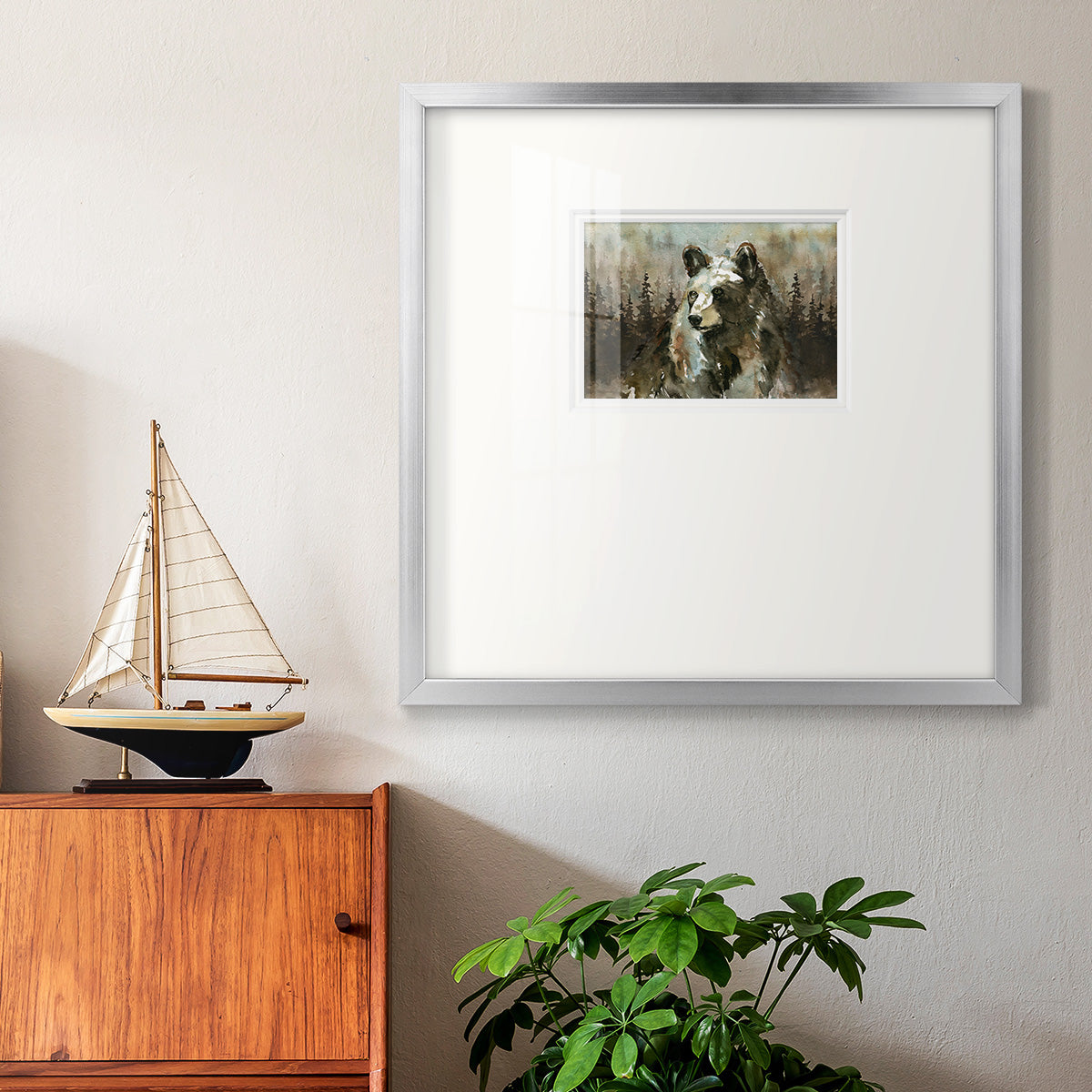 Lodge Twilight II Premium Framed Print Double Matboard