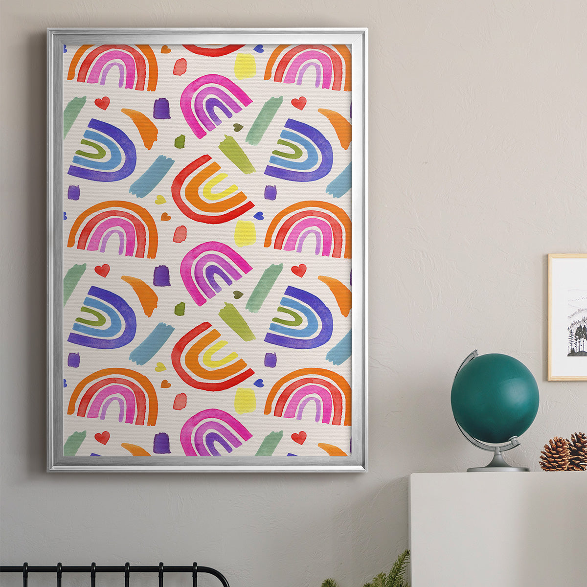 Love Loudly Collection E - Modern Framed Canvas Print