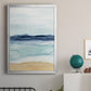 Watercolor Ocean Horizon II - Modern Framed Canvas Print