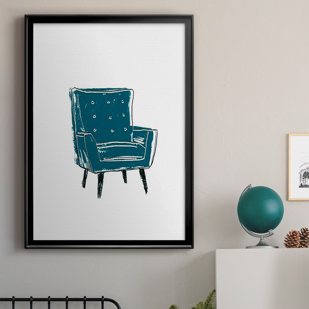 Take a Seat VII - Modern Framed Canvas Print