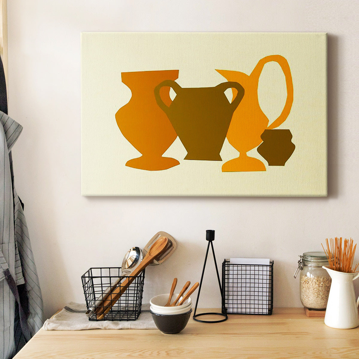 Posing Pottery II - Canvas Art Print