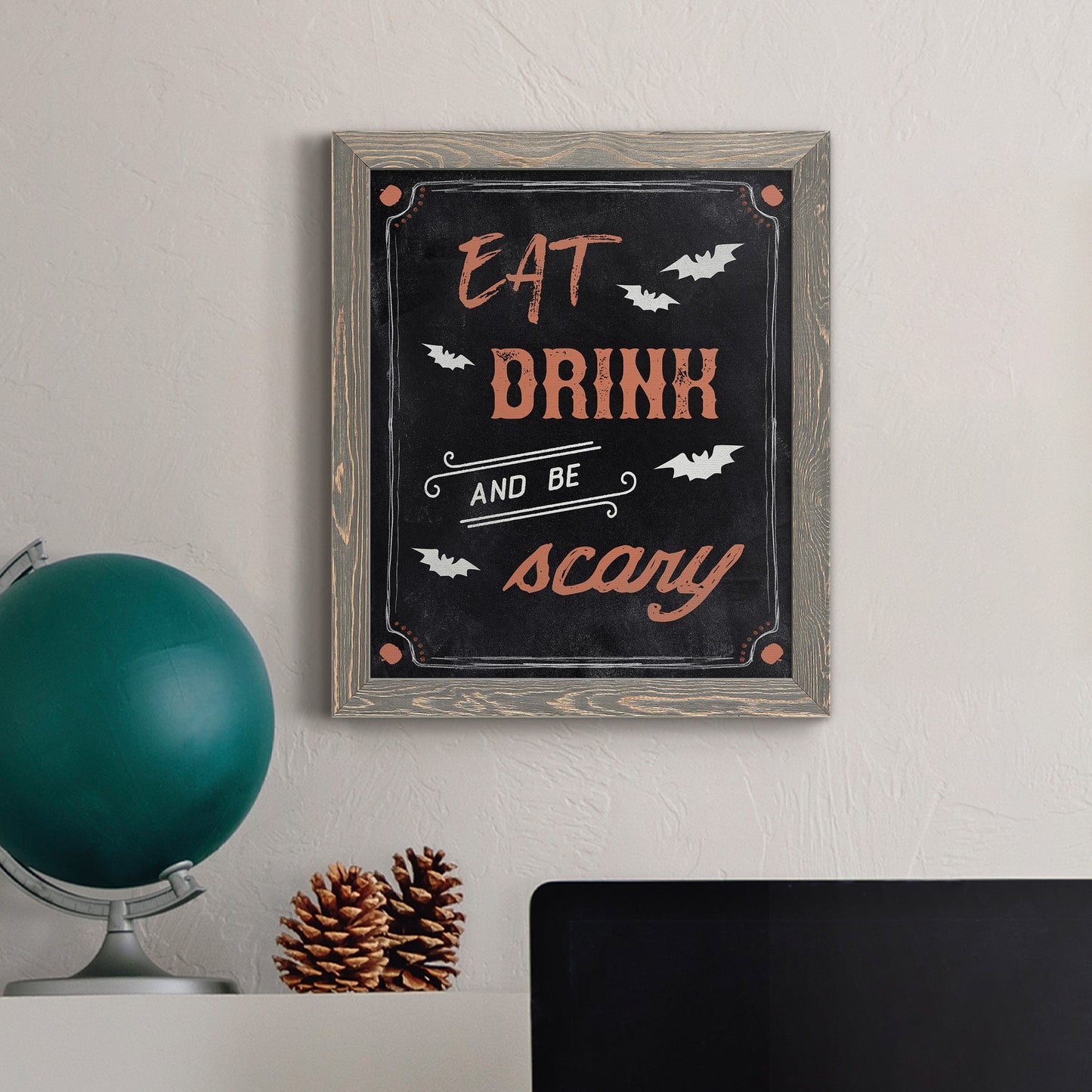 Be Scary - Premium Canvas Framed in Barnwood - Ready to Hang