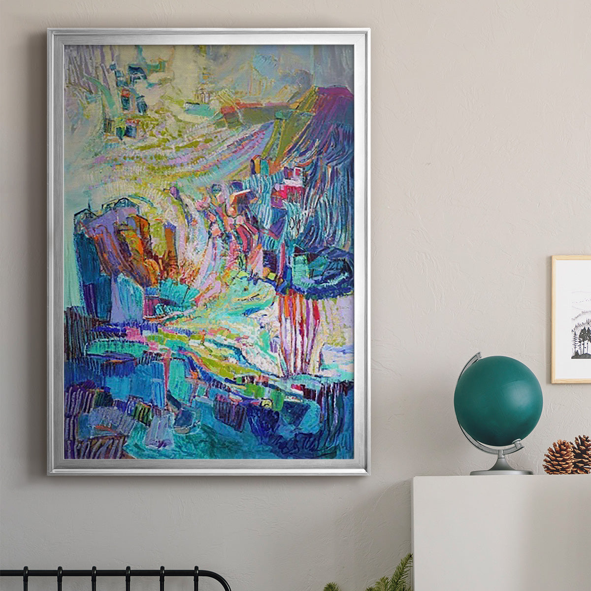 Gathering up the Goddess I - Modern Framed Canvas Print