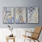 Linx I - Framed Premium Gallery Wrapped Canvas L Frame 3 Piece Set - Ready to Hang