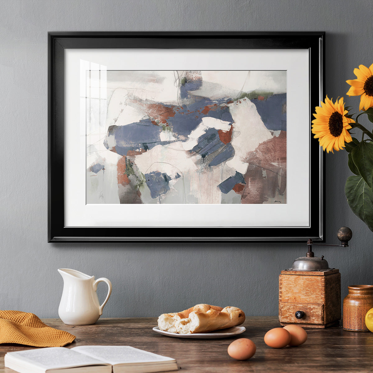 Coral Abstract - Modern Framed Art Print